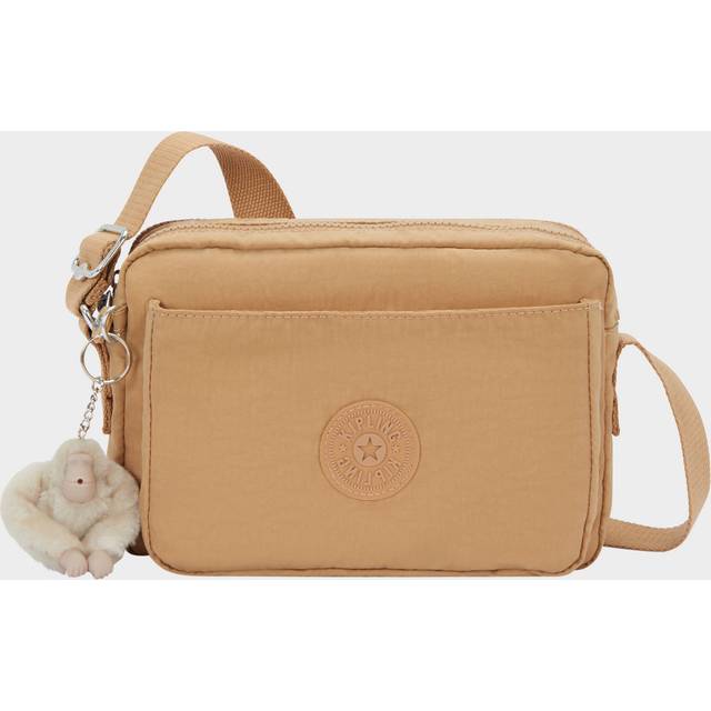 Kipling Crossbody Bag Abanu M Cookie Beige Medium Woman 56% Recycled Polyamide, 44% Polyamide