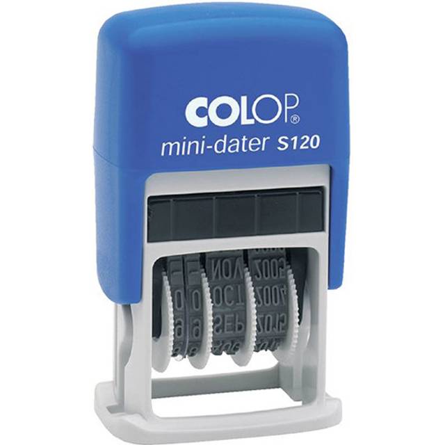 Colop S120 Self Inking Mini Date Stamp Black Ink