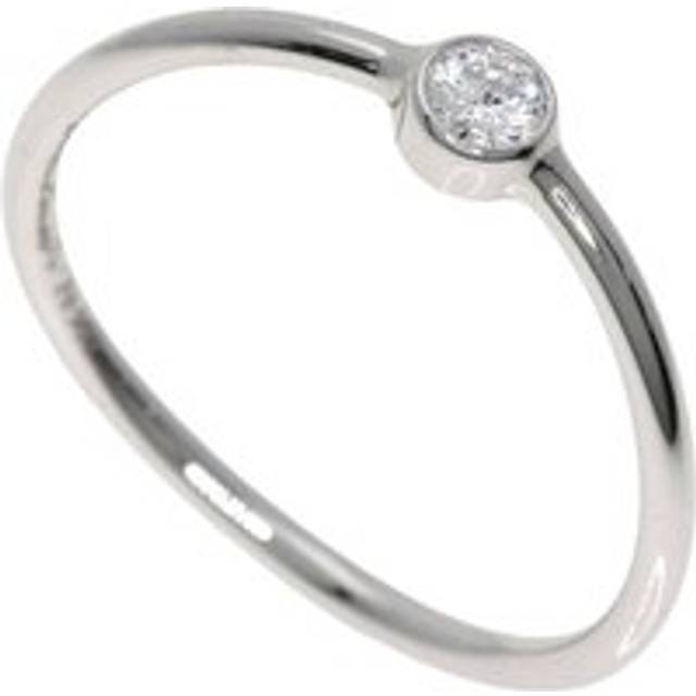 Womens Preloved Bezet Ring 1837 Platinum Wo - Silver - Grey - One Size