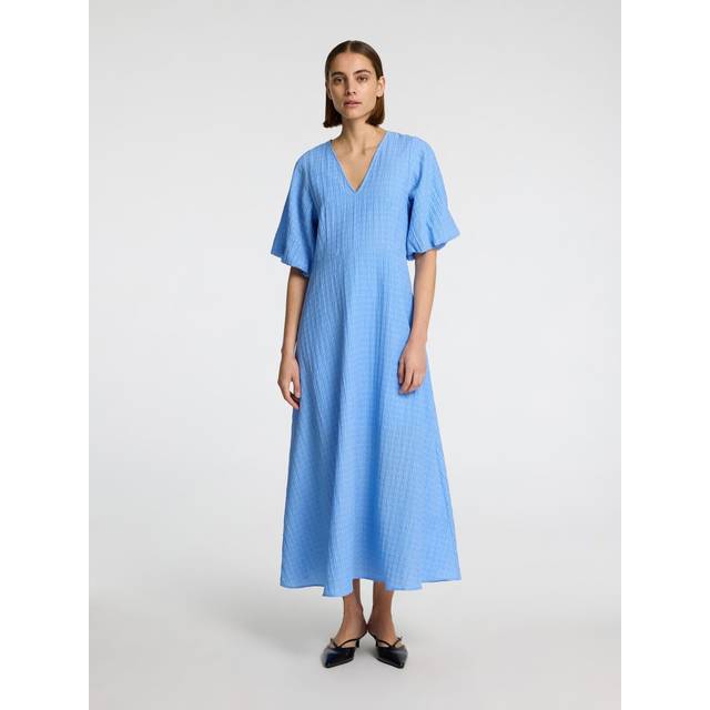 Balloon Sleeve Maxi Dress