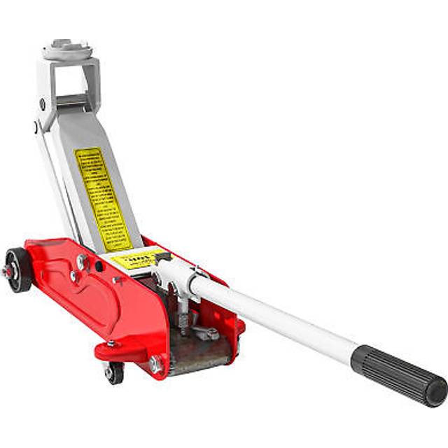 Homcom hydraulic low profile car jack 2 ton capacity for car garage tyre repair
