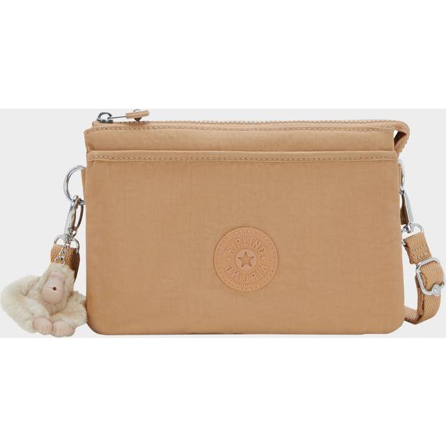 Kipling Crossbody Bag Riri Cookie Beige Small Woman 56% Recycled Polyamide, 44% Polyamide