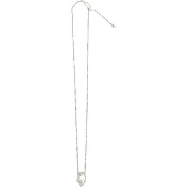 Skull Necklace - One Size - Silver