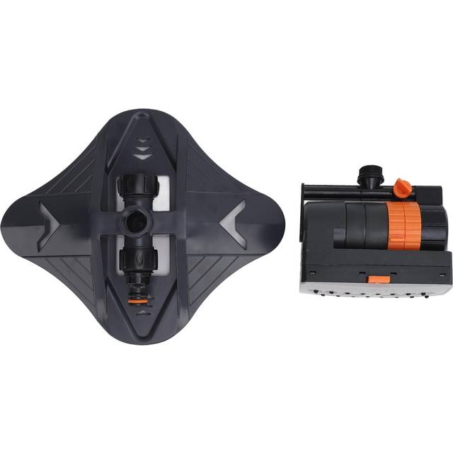 16 Hole Lawn Sprinkler Automatic Swing Garden Water Sprinkler With 4 Spray Modes Flow Adjustable