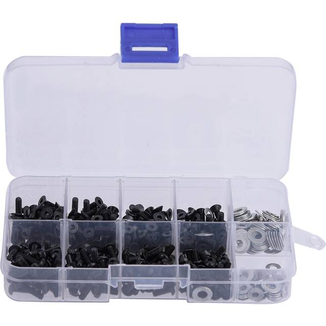 Flat & Round Head Screws Set Accessories Box for 110 HSP RC Car (340pcsbox)