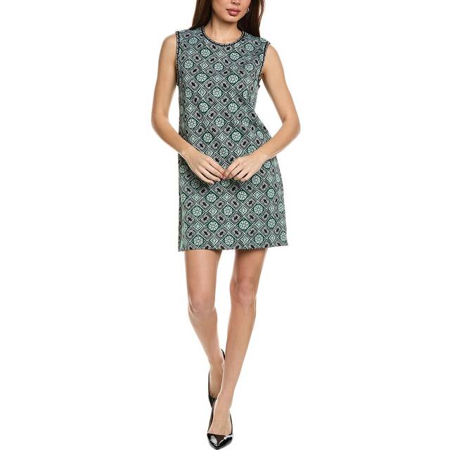 Diane von Furstenberg Medusa Wool-Blend Shift Dress