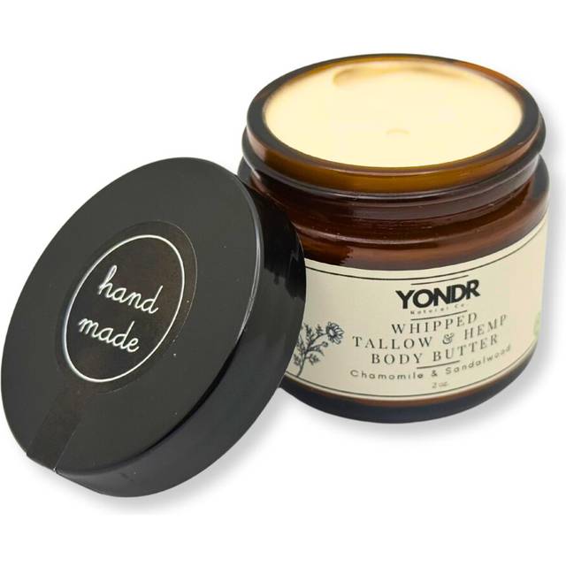 All-Natural Tallow & Hemp Body Butter | Chamomile & Sandalwood Scent | Deeply Hydrating Skincare | 2 oz