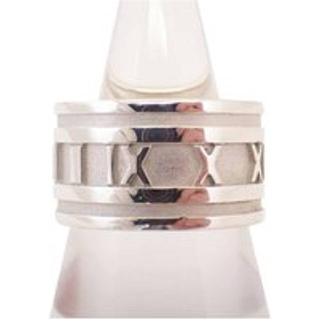 Womens Preloved Atlas Roman Numeral Ring Wo - Silver - Grey - One Size