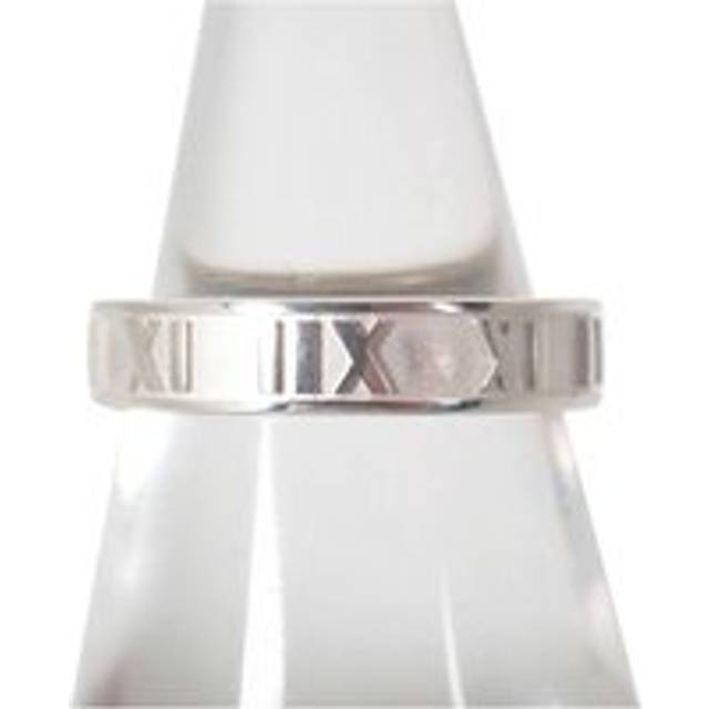 Preloved Atlas Roman Numeral Ring Unisex - Silver - Grey - One Size
