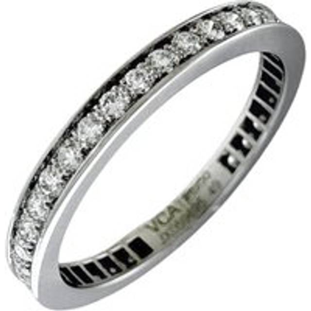 Womens Preloved Platinum Diamond Eternity Band Wo - Silver Rings - Grey - One Size