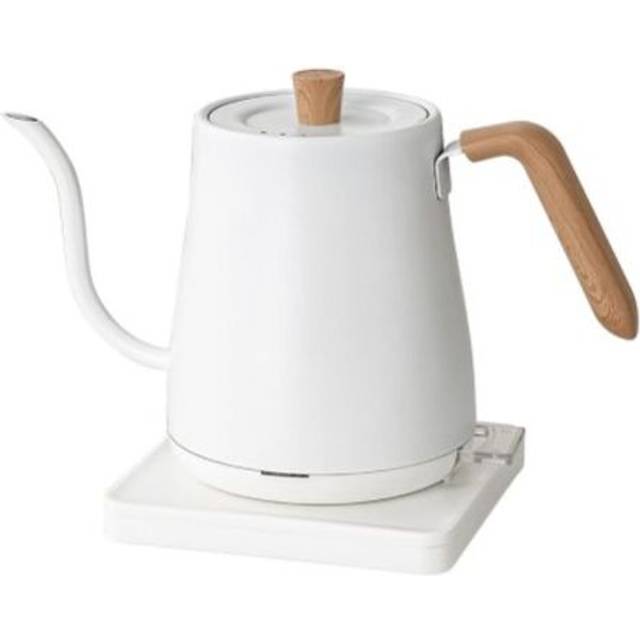 Aiperq - Kettle, Coffee and Tea Maker 800ml 1200W Stainless Steel with White Wood Grain
