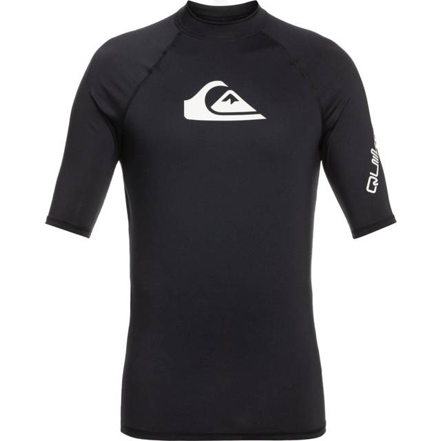 Men's Quiksilver Mens All Time UPF 50 Rash Vest - Black/Grey - Size: 36