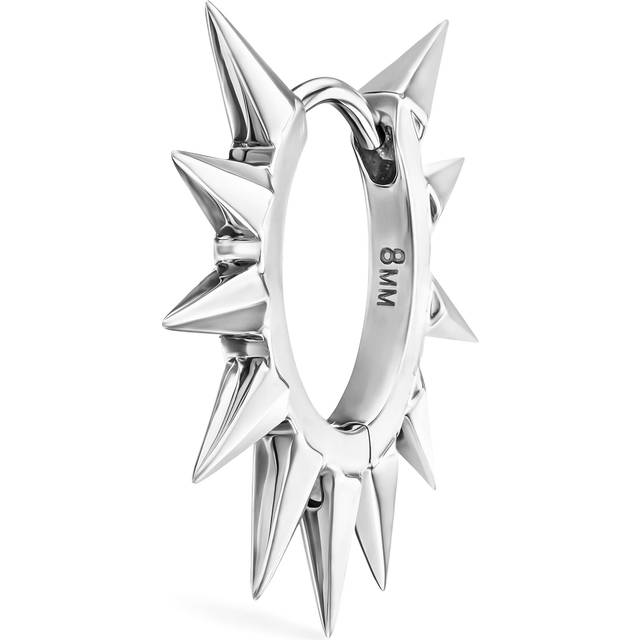 Maria Tash White Gold Metal Mohawk Hoop Earring - 8mm