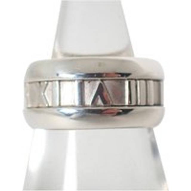 Womens Preloved Atlas Ring Roman Numerals Wo - Silver - Grey - One Size