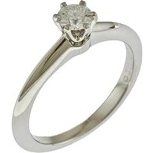 Womens Preloved Tiffany Setting Solitaire Ring Wo - Silver - Grey - One Size
