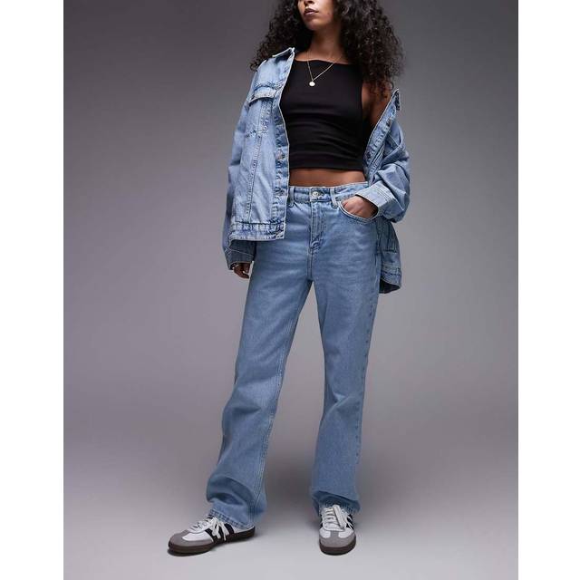 Matilda medium-rise straight-fit jeans light blue - Woman - 8 - MANGO - Light Blue