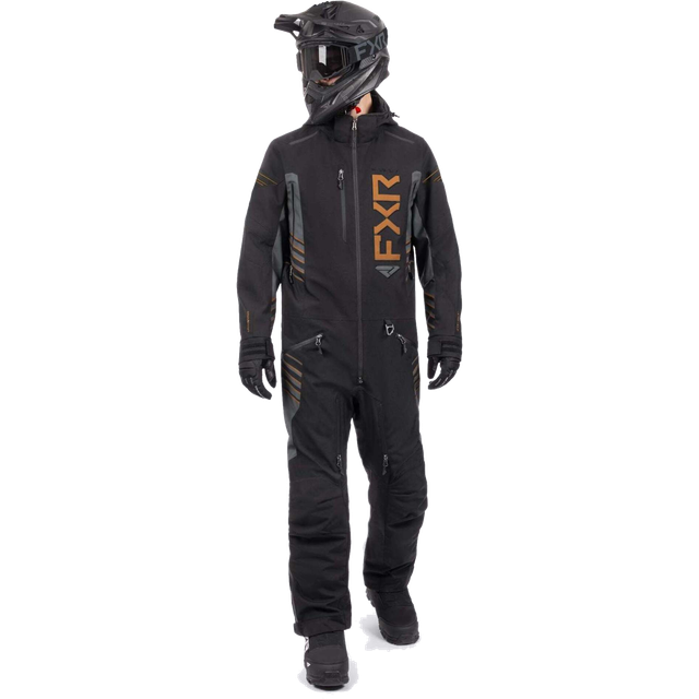 FXR Heliulite Monosuit Black-Asphalt-Copper XL (XL)