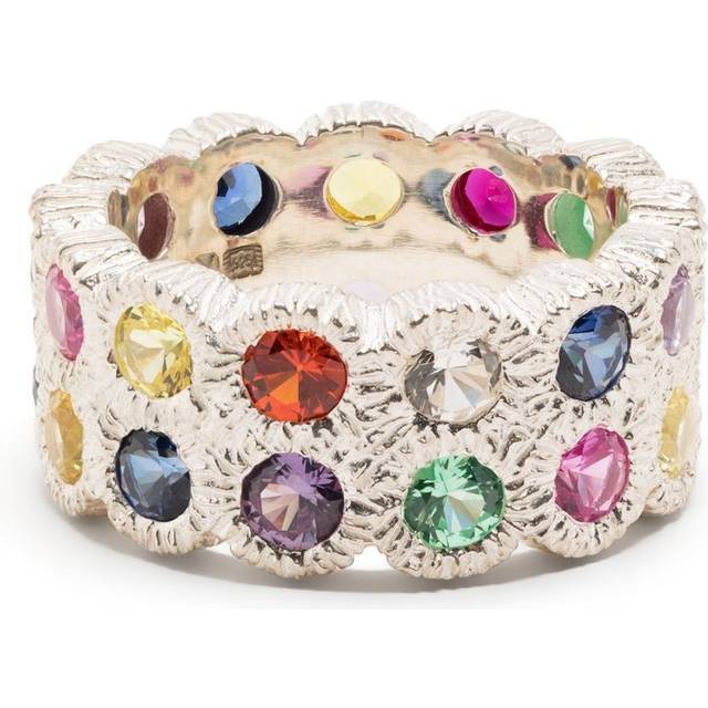 Bleue Burnham - Flowers Grow Together sapphire eternity ring - men - Metal - P - Silver
