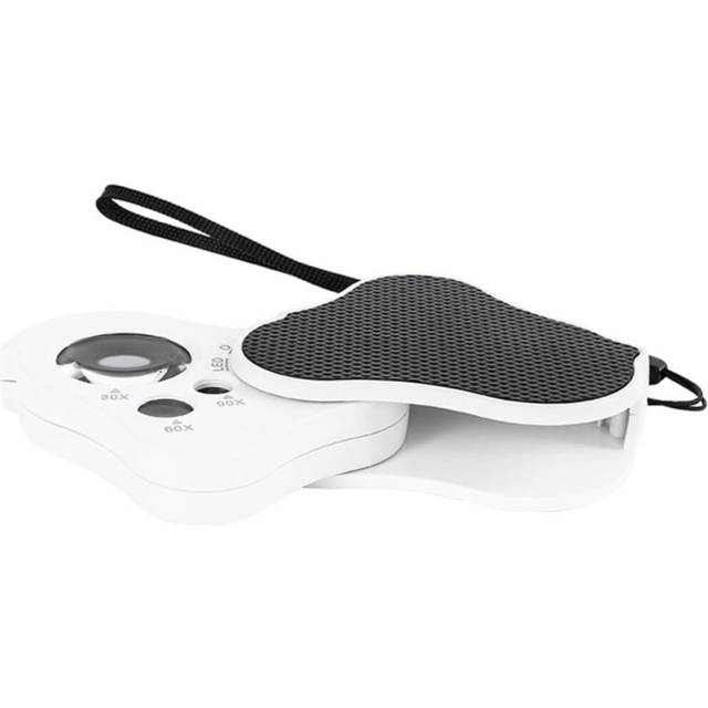3x-6x-9x Led Magnifying Glass Portable Pocket Jewelers Loupe Magnifier for Gems
