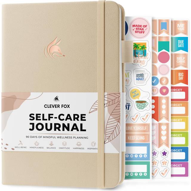 clever Fox Self-care Journal - Wellness & Daily Reflection Notebook -
