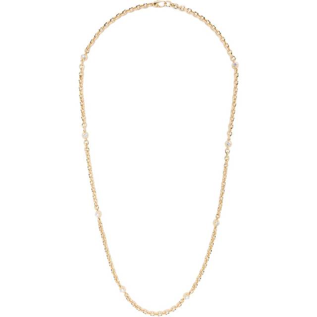 Lizzie Mandler Fine Jewelry - 18kt yellow gold diamond necklace - women - 18kt Yellow Gold/Diamond - One Size