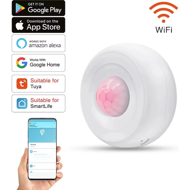 Tuya Zigbee PIR Motion Sensor Smart Control with Alexa Home