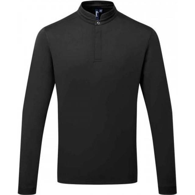 (XXL, White) Premier Mens Essential Coolchecker Long-Sleeved Chef Shirt
