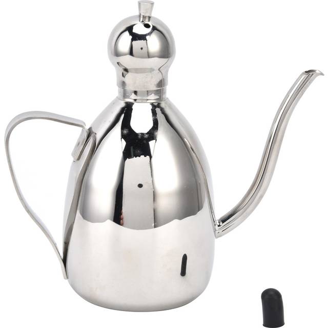 Stainless Steel Oil Can Portable High Water Tightness Stainless Steel Oil Can for Kitchen0.25L