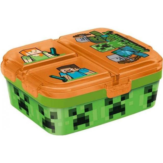 Minecraft Creeper Lunch Box Multi Compartment