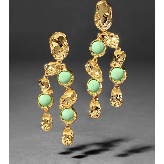 Alexis Bittar Brut Coin Chandelier Earrings in Mojave  | Statement Jewelry from Alexis Bittar (One Size)