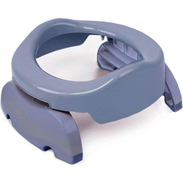 Potette plus 2 in 1 portable potty trainer seat misty grey with liners carry bag