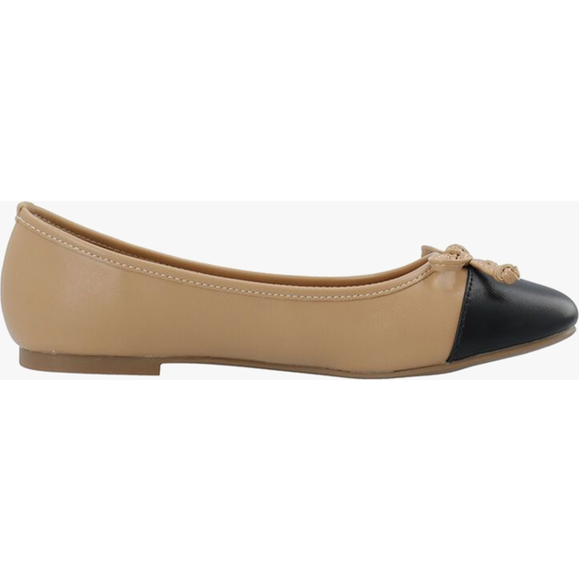 BIANCO Biaceline Ballerina Toecap Faux Leather |Brun |36