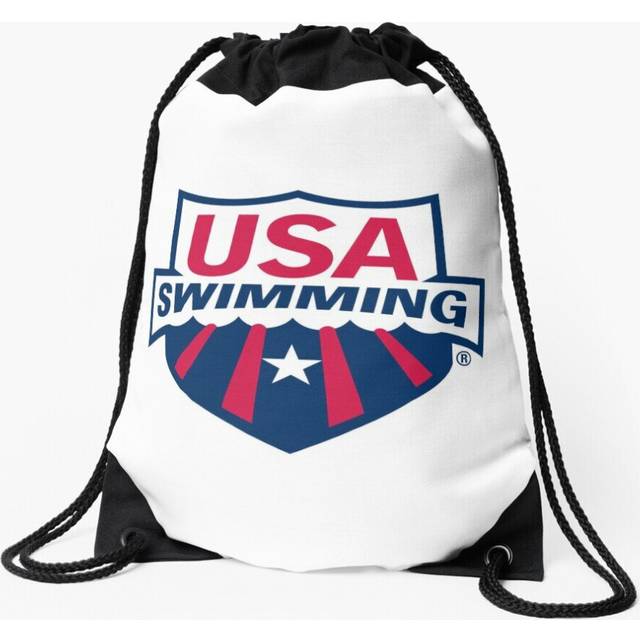 Drawstring Bag USA Swimming Sport Gym Shoe Backpack