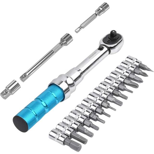 Torque Wrench for Bicycle and Motorcycle, 1/4 2-15Nm MINI Torque