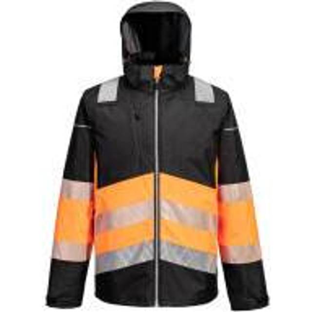 Portwest PW3 Hi-Vis Class 1 Winter Jacket - Orange/Black - 3XL