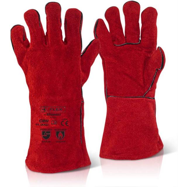 Beeswift Red Welders Gauntlet 14" - Pack of 10