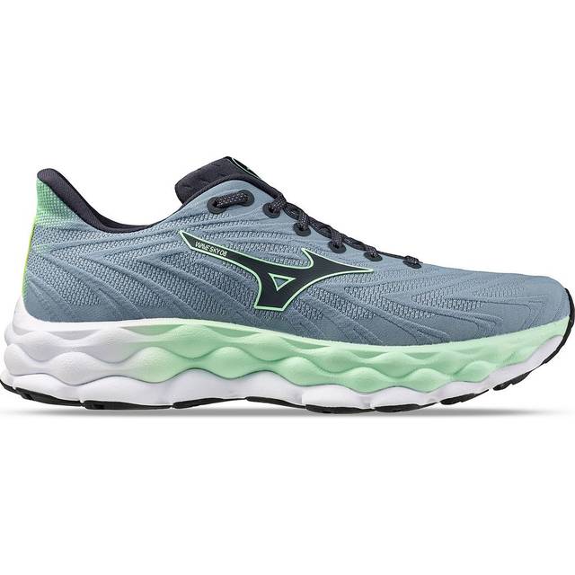 Mizuno Wave Sky 8 Shoes Grey Green SS25, Size 44 - EUR