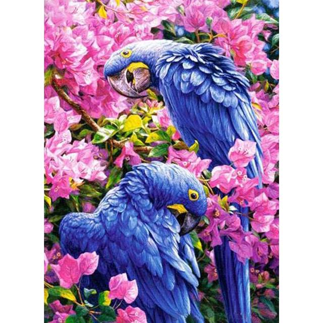 5D DIY Diamond Painting Parrot Embroidery Cross Stitch Rhinestone Mosaic Home Decor 20X30CM