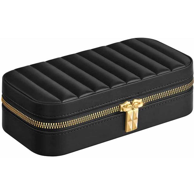 Small Travel Jewellery Box, Ink Black