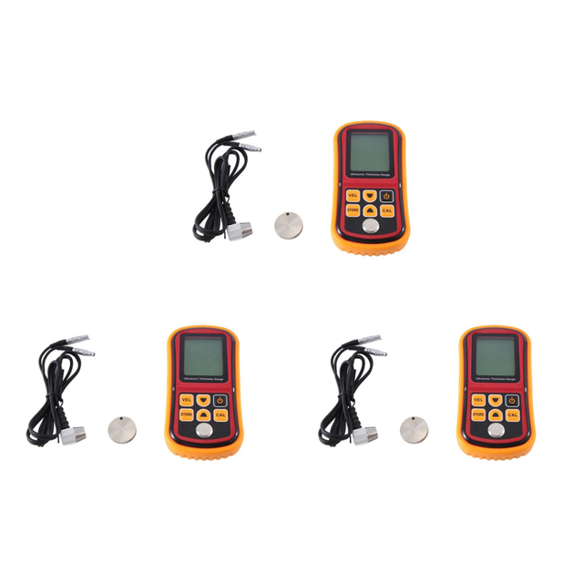 3X Ultrasonic Thickness Gauge GM100 1.2-225mm(Steel) Digital LCD Meter Tester 0.1mm