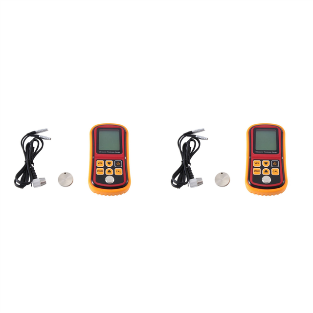 2X Ultrasonic Thickness Gauge GM100 1.2-225mm(Steel)Digital LCD Meter Tester 0.1mm Resolution