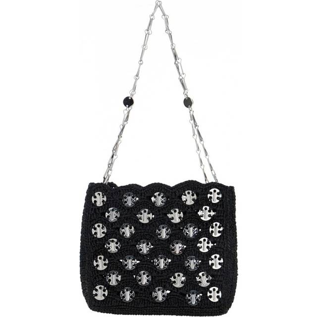 Paco Rabanne Sparkle Raffia Shoulder Bag