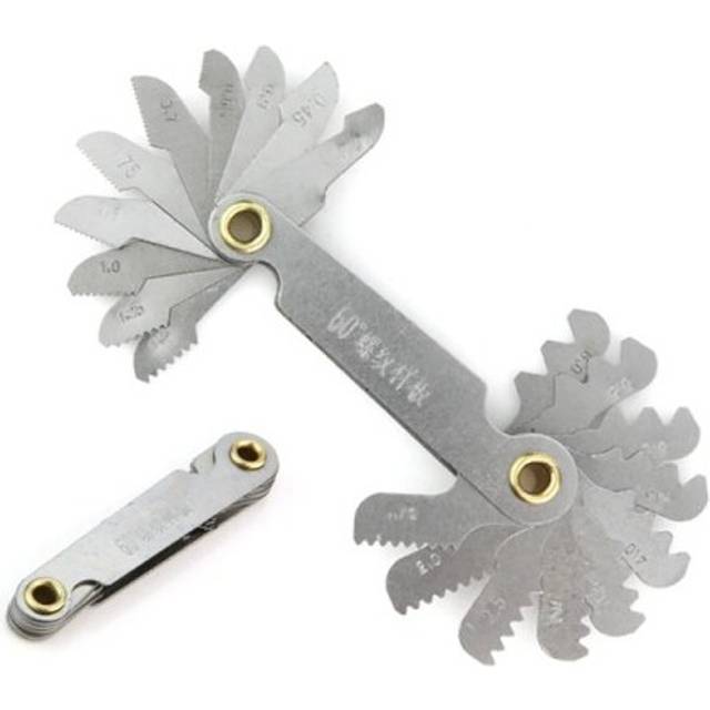 Thread Plug Gauge 55/60 Degree Metric Inch Center Measurement Gear Tooth Screw Pitch Gauges