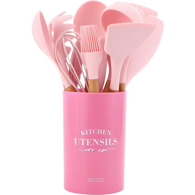 12PCS/Set Silicone Kitchen Cooking Utensils Baking Tool Heat Resistant Non Stick Kitchen Gadget