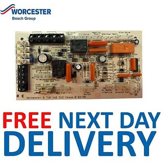 Worcester Bosch Highflow 400 Pump Overrun PCB 87161463120 77161922370