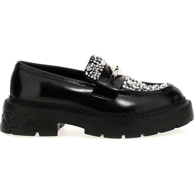 Jimmy Choo-Marlow Diamond Mocassini Nero-Donna - Black - 36