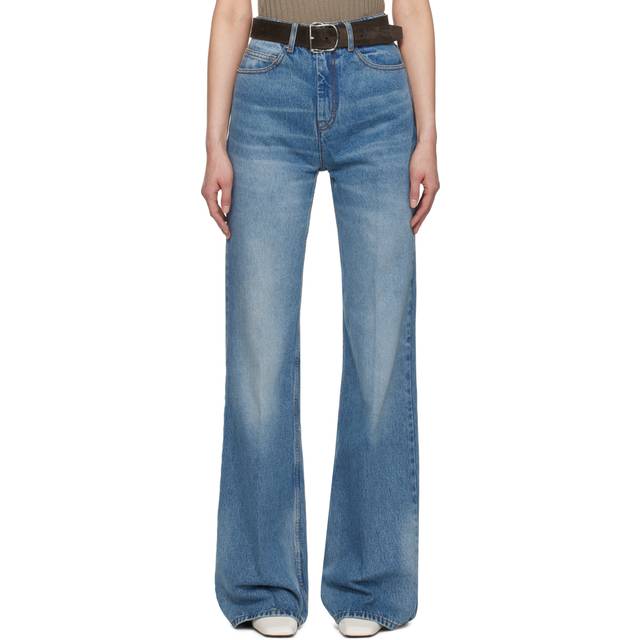 AMI Paris Blue Cotton Flare Fit Jeans - USED BLUE/480 - WAIST US 31