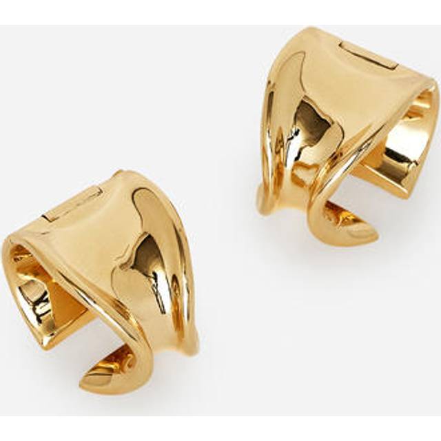 ARKET Chunky Hoop Earrings -Gold-coloured, ONESIZE