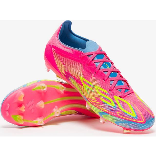 adidas F50 Pro FG Mystic Victory - Lucid Pink/Lucid Lemon/Blå - Gräs (FG) - ['Rosa'] (44⅔)