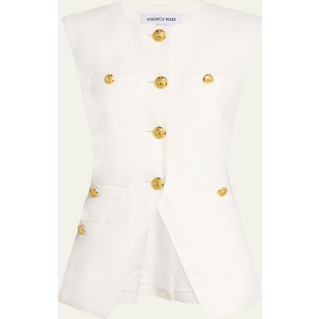 Tamara Tailored Vest - OFF WHITE - 14